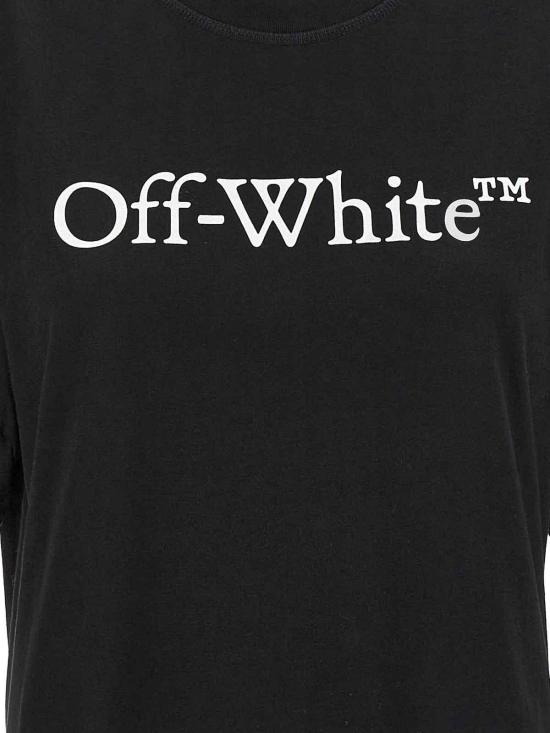 25FW 오프화이트 반팔 티셔츠 OWAA090C99JER0041001 Black - OFF WHITE