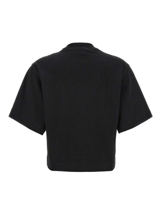 25FW 오프화이트 반팔 티셔츠 OWAA090C99JER0041001 Black - OFF WHITE