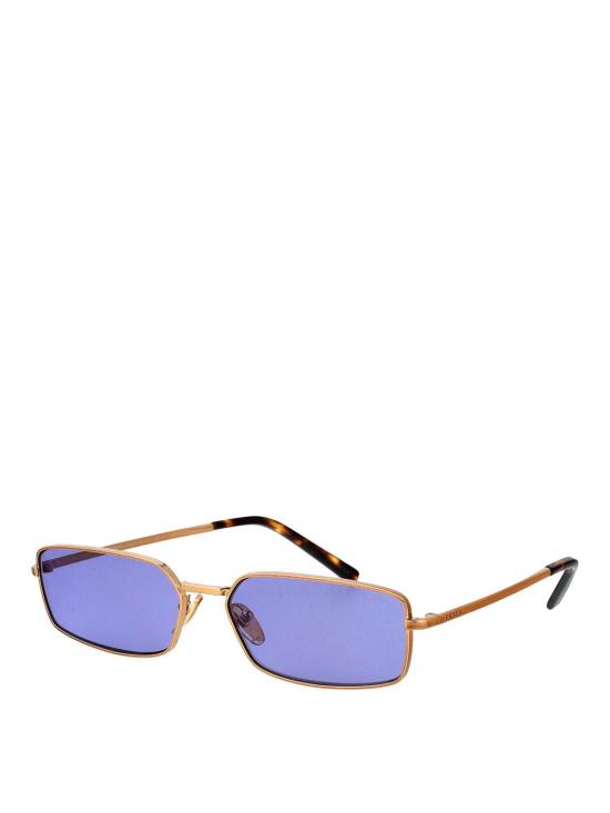 26SS 프라다 시그니처 메탈 직사각형 선글라스 0PRA60S7OE01O BROWN - PRADA