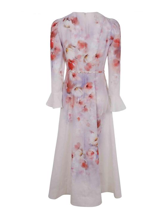 26SS 짐머만 롱 원피스 2344DR251SCAFLO Red - ZIMMERMANN