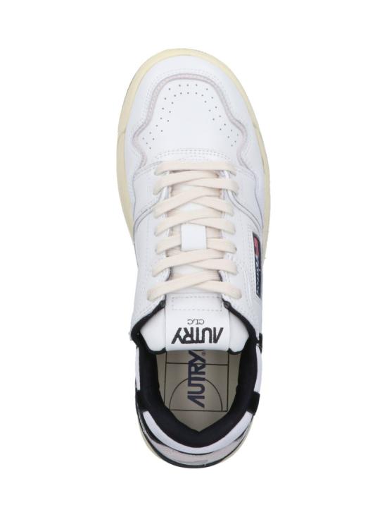 25FW 오트리 CLC 레더 스니커즈 ROLMMM04 White - AUTRY
