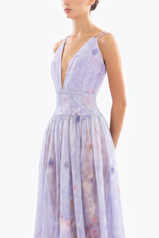  사이드 코베이시 롱 원피스 플로럴 프린트 롱 드레스 - SAIID KOBEISY