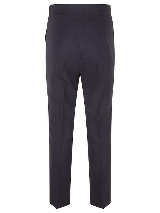 25SS 막스마라 스트레이트 팬츠 2511131191600 006 Black - MAX MARA