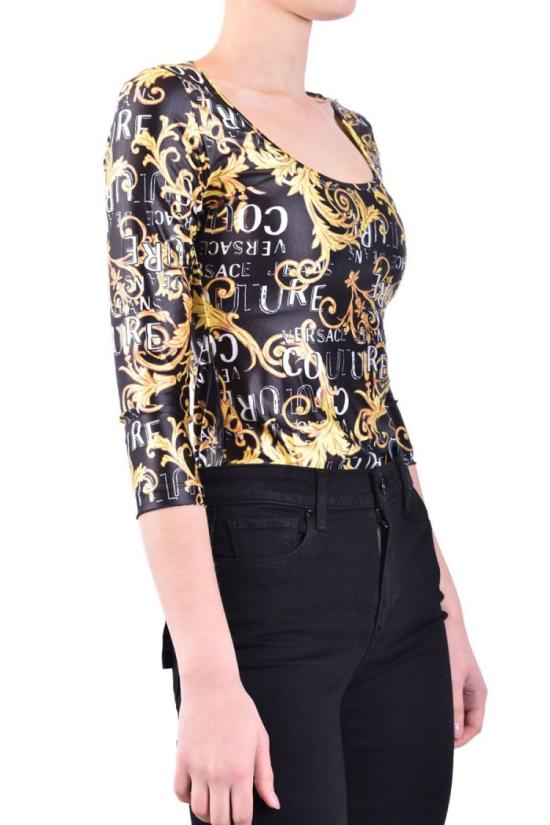  베르사체 바디수트 티셔츠 74HAM238 JS178G89 Black - VERSACE