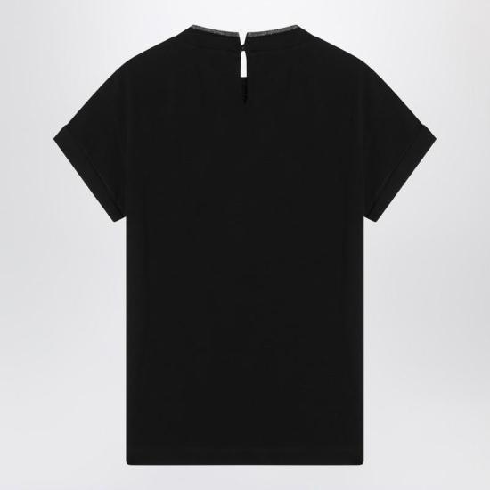 25FW 브루넬로 쿠치넬리 반팔 티셔츠 M0T18BD200CO R CUCIN C159 Black - BRUNELLO CUCINELLI