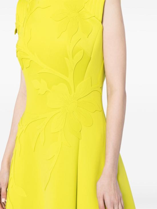  사이드 코베이시 롱 원피스 꽃 자수 네오프렌 드레스 - SAIID KOBEISY