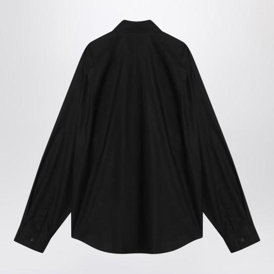 25FW 발렌시아가 긴팔 셔츠 839219TRM28 R BALEN 1000 Black - BALENCIAGA