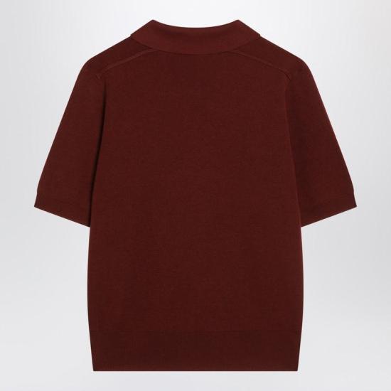 25FW 버버리 울 폴로 셔츠  8112167168168 R BURBE C3081 Red - BURBERRY