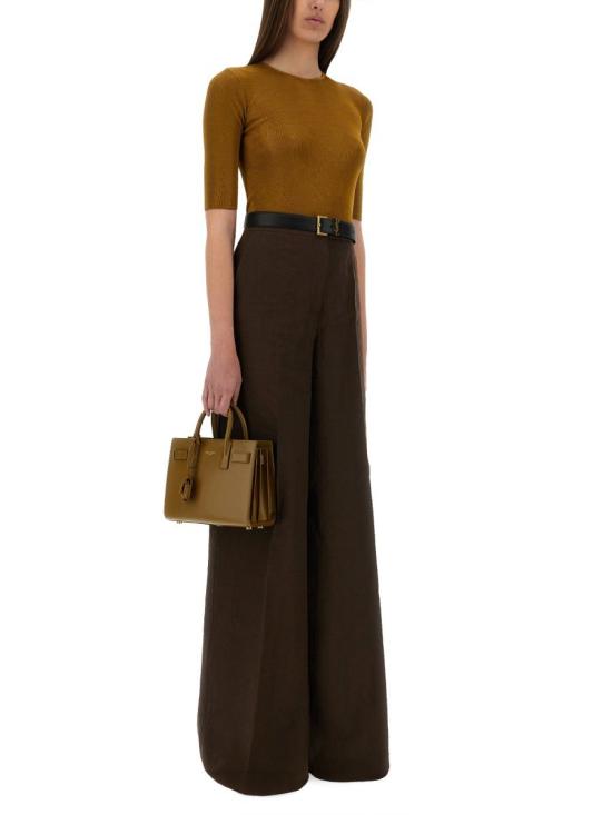 25SS 생로랑 반팔 티셔츠 819910 Y75WA8092 BROWN - SAINT LAURENT