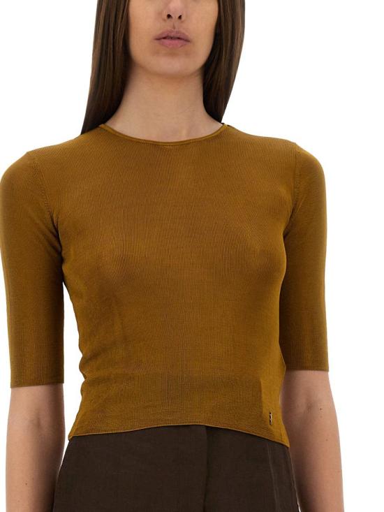 25SS 생로랑 반팔 티셔츠 819910 Y75WA8092 BROWN - SAINT LAURENT