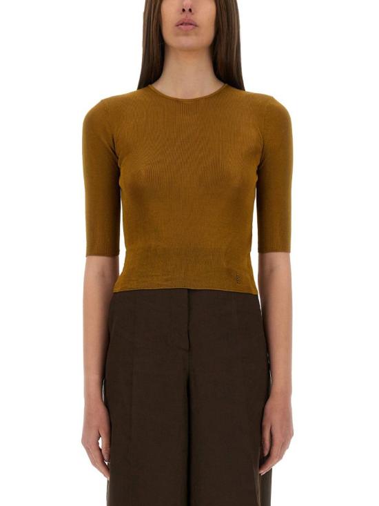 25SS 생로랑 반팔 티셔츠 819910 Y75WA8092 BROWN