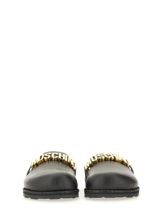 25FW 모스키노 뮬/슬리퍼 MA10162G1N MF0000 Black - MOSCHINO