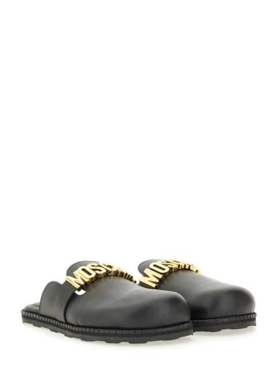 25FW 모스키노 뮬/슬리퍼 MA10162G1N MF0000 Black - MOSCHINO