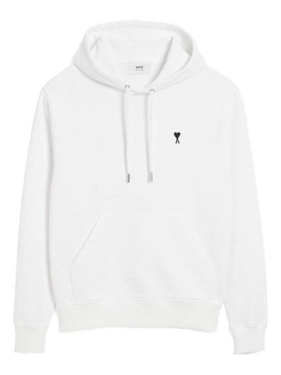 25FW 아미 스몰 하트 로고 후드 티셔츠 HSW764 730 100 WHITE