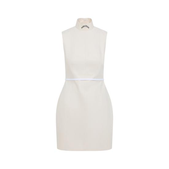 25FW 모스키노 숏 원피스 252D0436 5436 1002 FANTASIA BIANCO - MOSCHINO