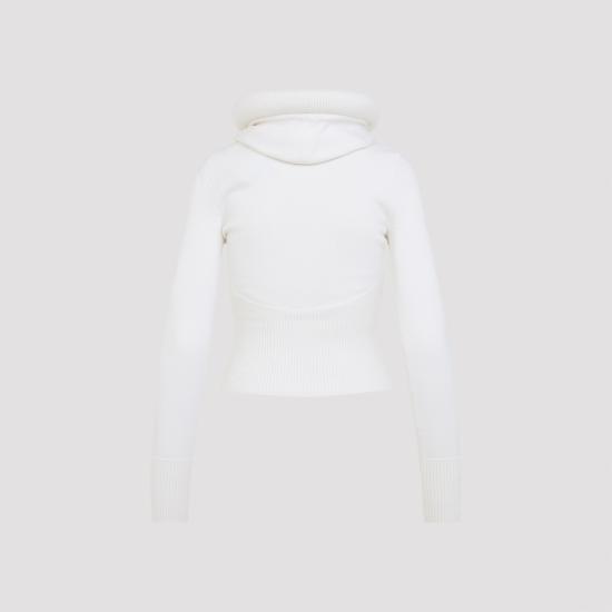 25FW 알라이아 스웨터 AA9G0071K133B 000 BLANC - ALAIA