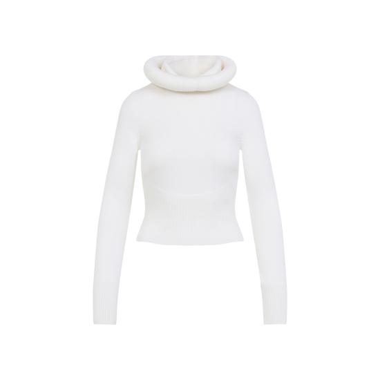 25FW 알라이아 스웨터 AA9G0071K133B 000 BLANC - ALAIA