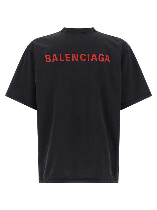 26SS 발렌시아가 반팔 티셔츠 764235TTVJ18483 Black - BALENCIAGA
