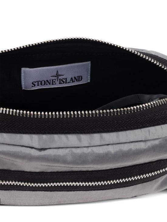 25FW 스톤 아일랜드 코팅 나일론 메탈 에코닐 벨트백 K2S159200016S0251V0061 PEARL GRAY DOM - STONE ISLAND