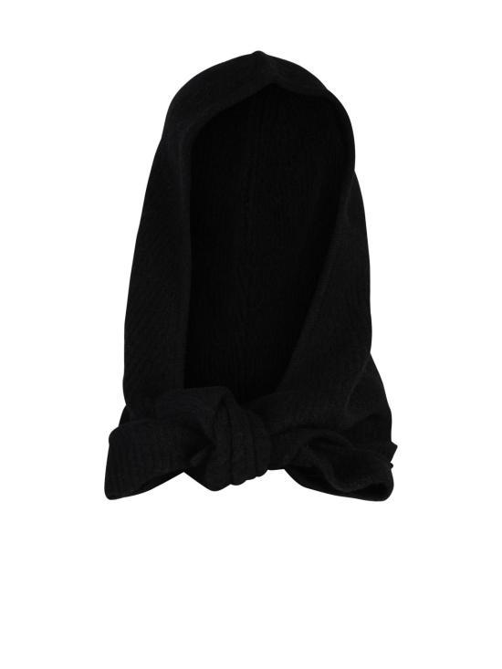 25FW 가니 이어플랩 캡 A6223 099 Black