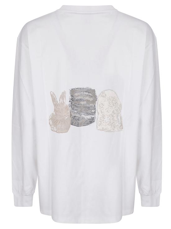 25FW 가니 반팔 티셔츠 T4275 151 Bright White - GANNI