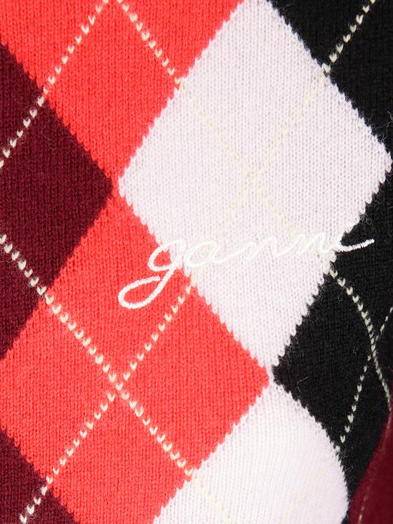 25FW 가니 가디건 K2532 730 Tawny Port - GANNI