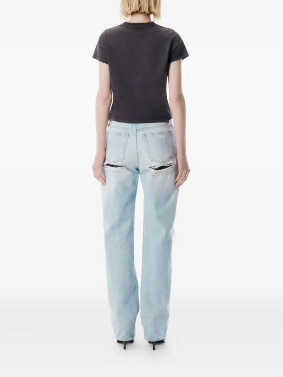 25FW 알렉산더 왕 반팔 티셔츠 1CC4251159 229 WASHED BLACK BEAN - ALEXANDER WANG