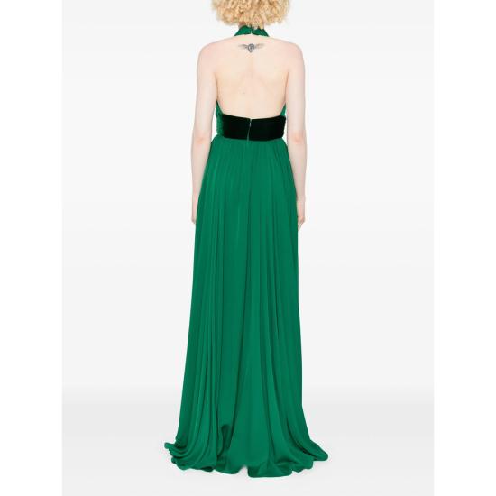 25FW 엘리 사브 미디 원피스 D0837 GREEN - ELIE SAAB