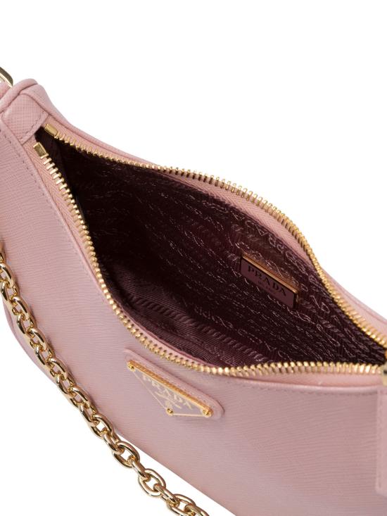26SS 프라다 리에디션 사피아노 가죽 미니백 1BC204NZVF0WHB V QOM Pink - PRADA