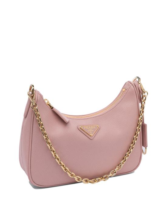 26SS 프라다 리에디션 사피아노 가죽 미니백 1BC204NZVF0WHB V QOM Pink - PRADA