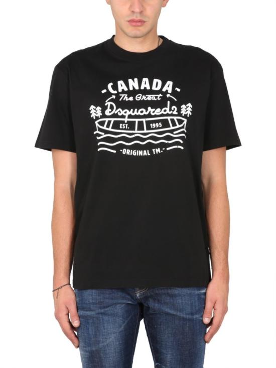  디스퀘어드2 반팔 티셔츠 S74GD1185 S22427900 Black