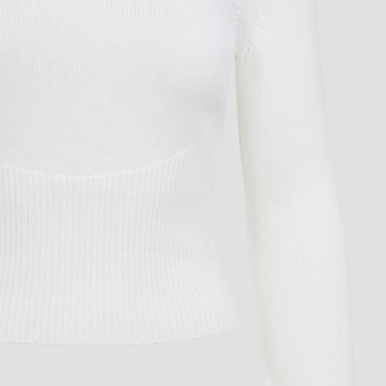 25FW 알라이아 터틀넥 AA9G0071K133B 000 WHITE - ALAIA