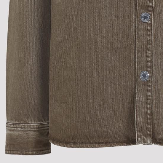 25FW 아미 긴팔 셔츠 UJK788 DE0112 216 BROWN - AMI