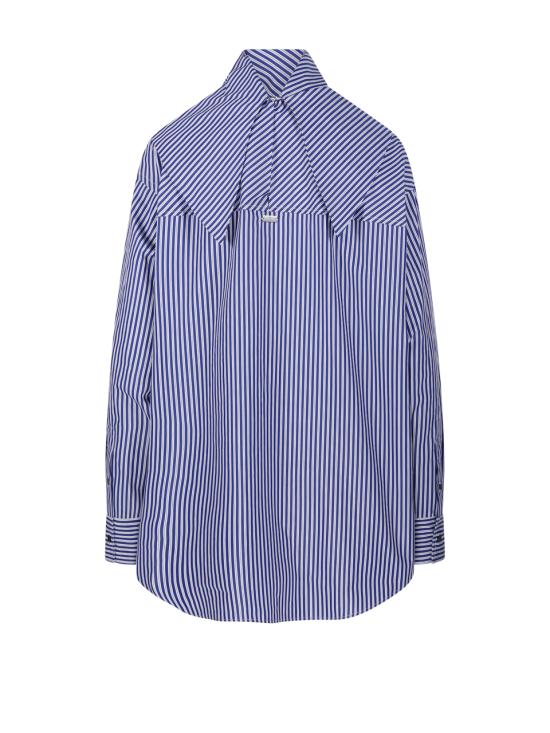 25FW 아미 블라우스 UTP801 CO0133 4901 ROYAL BLUE WHITE BLACK - AMI