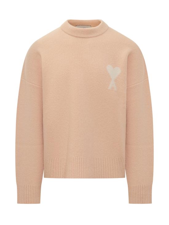 25FW 아미 스웨터 H25UKS836KN0135 6807H25 POUDRE ECRU