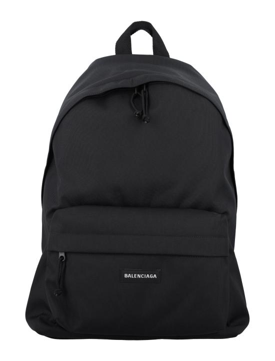 25FW 발렌시아가 로고 패치 블랙 백팩 5032212VZ37 1000 Nero - BALENCIAGA