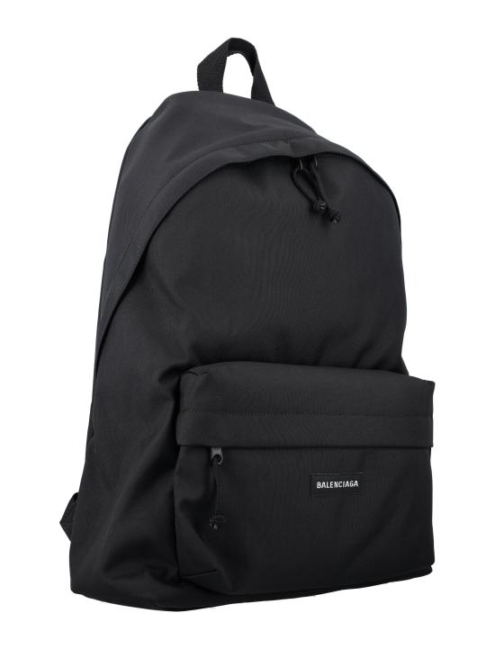 25FW 발렌시아가 로고 패치 블랙 백팩 5032212VZ37 1000 Nero - BALENCIAGA