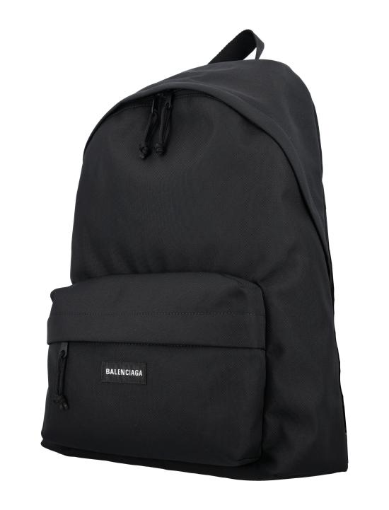 25FW 발렌시아가 로고 패치 블랙 백팩 5032212VZ37 1000 Nero - BALENCIAGA