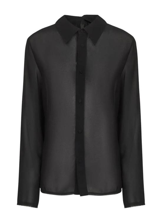 25FW MM6 메종마르지엘라 블라우스 S62DT0049 M35468 900 Black