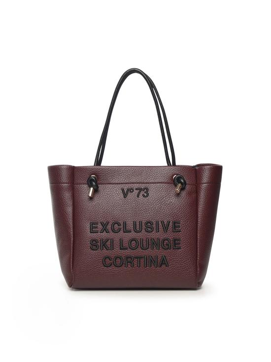 25FW 브이73 토트백 73BS9FG02 CORTINAPRUGNA PLUM