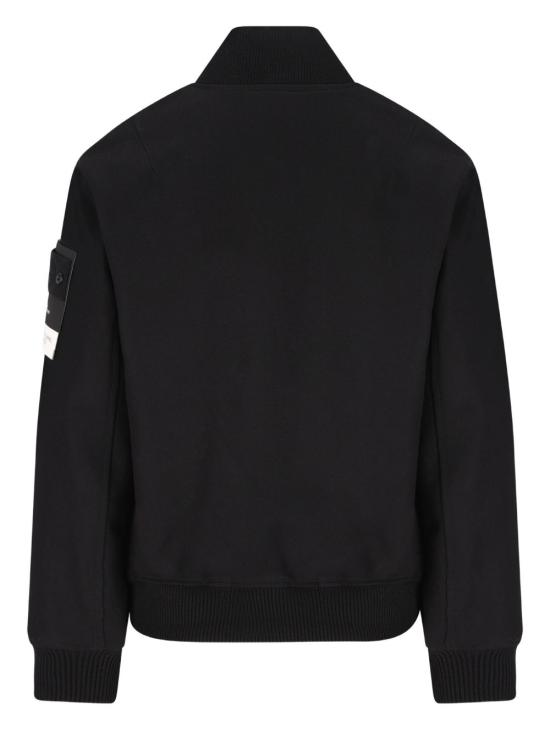 25FW 스톤 아일랜드 봄버 자켓 K2S154100102S0F18 V0029 Black - STONE ISLAND