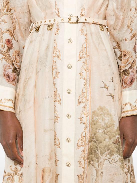 25FW 짐머만 미디 원피스 5351DF252 MPR Pink - ZIMMERMANN