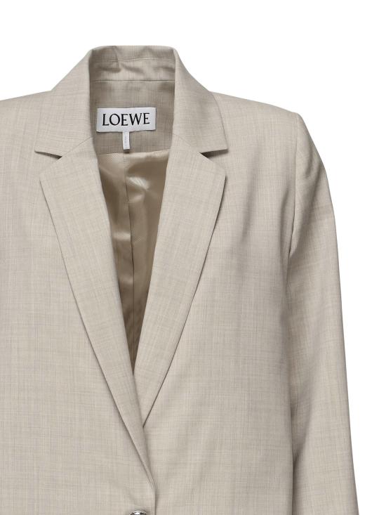 25FW 로에베 수트 자켓 S359Y03XA2 2863 LIGHT BEIGE MELANGE - LOEWE