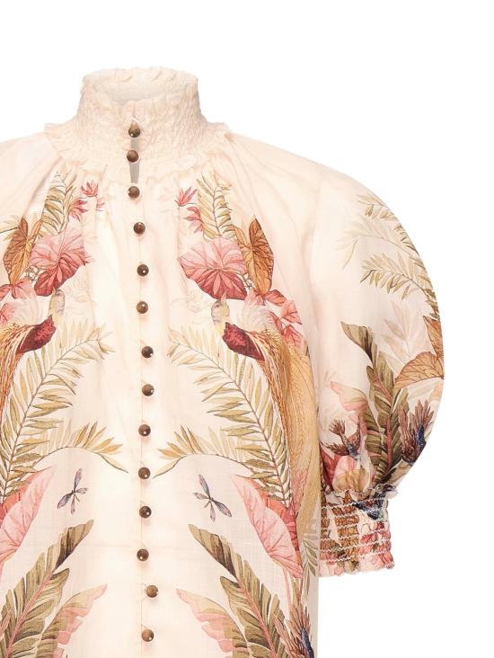 25FW 짐머만 블라우스 4556TSS253 CRMPLMFLO MultiColour - ZIMMERMANN