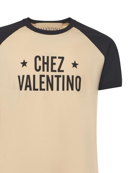 25FW 발렌티노 가라바니 반팔 티셔츠 7V3MG17D AYCQT3 Butter Black - VALENTINO GARAVANI