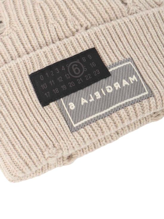 25FW MM6 메종마르지엘라 비니 SH0TB0001 M13138806M Beige melange - MM6 MAISON MARGIELA