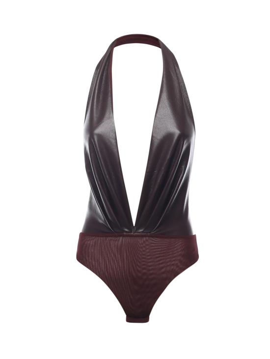 25FW 안다마네 바디수트 티셔츠 T180763A TNP152CABERNET Cabernet