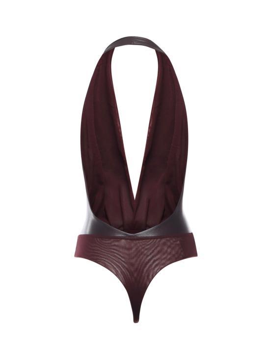 25FW 안다마네 바디수트 티셔츠 T180763A TNP152CABERNET Cabernet - ANDAMANE