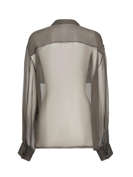 25SS 생로랑 블라우스 788262 Y065W3261 Grey - SAINT LAURENT