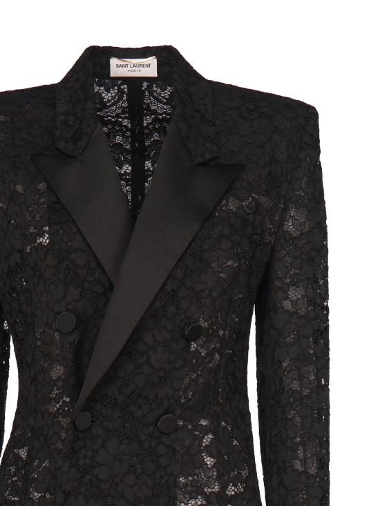 25SS 생로랑 수트 자켓 802140 Y9I521000 Black - SAINT LAURENT